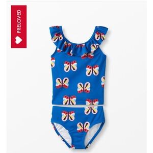 Hanna Anderson Kids Blue Butterfly Swim Set